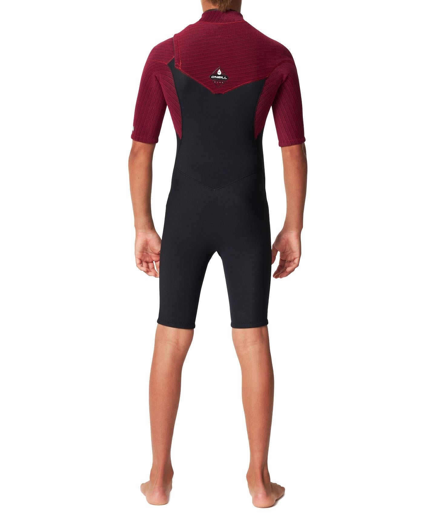 Boy's HyperFreak SS CZ Spring Suit 2mm Wetsuit - Dark Red