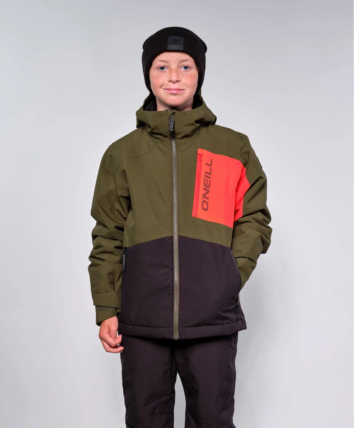 Boy's Jacksaw Snow Jacket - Forest Night