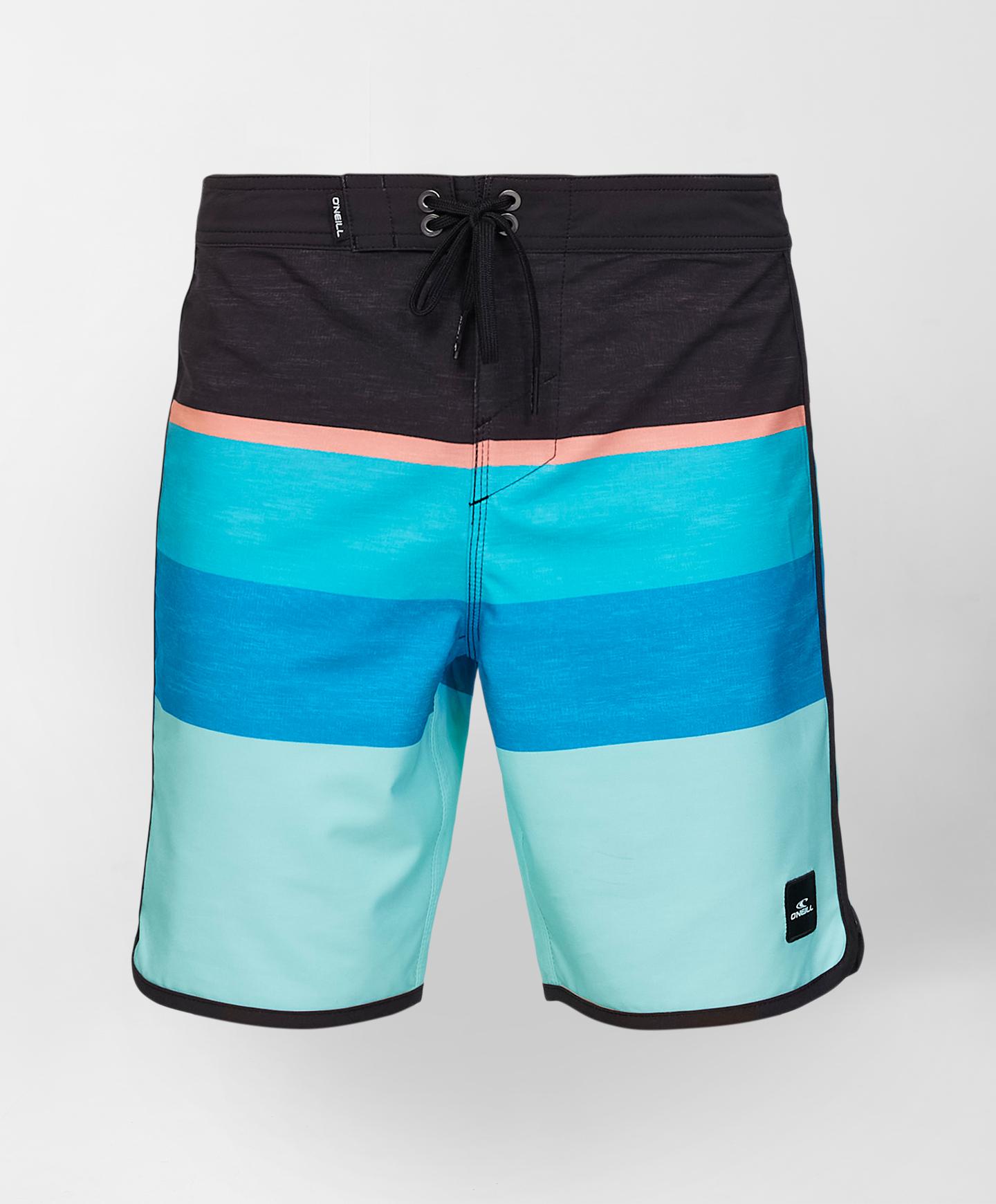 Boys Lennox Scallop Boardshorts - Turquoise