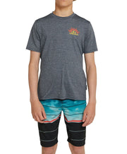 Boy's Riser Short Sleeve UV Tee - Charcoal