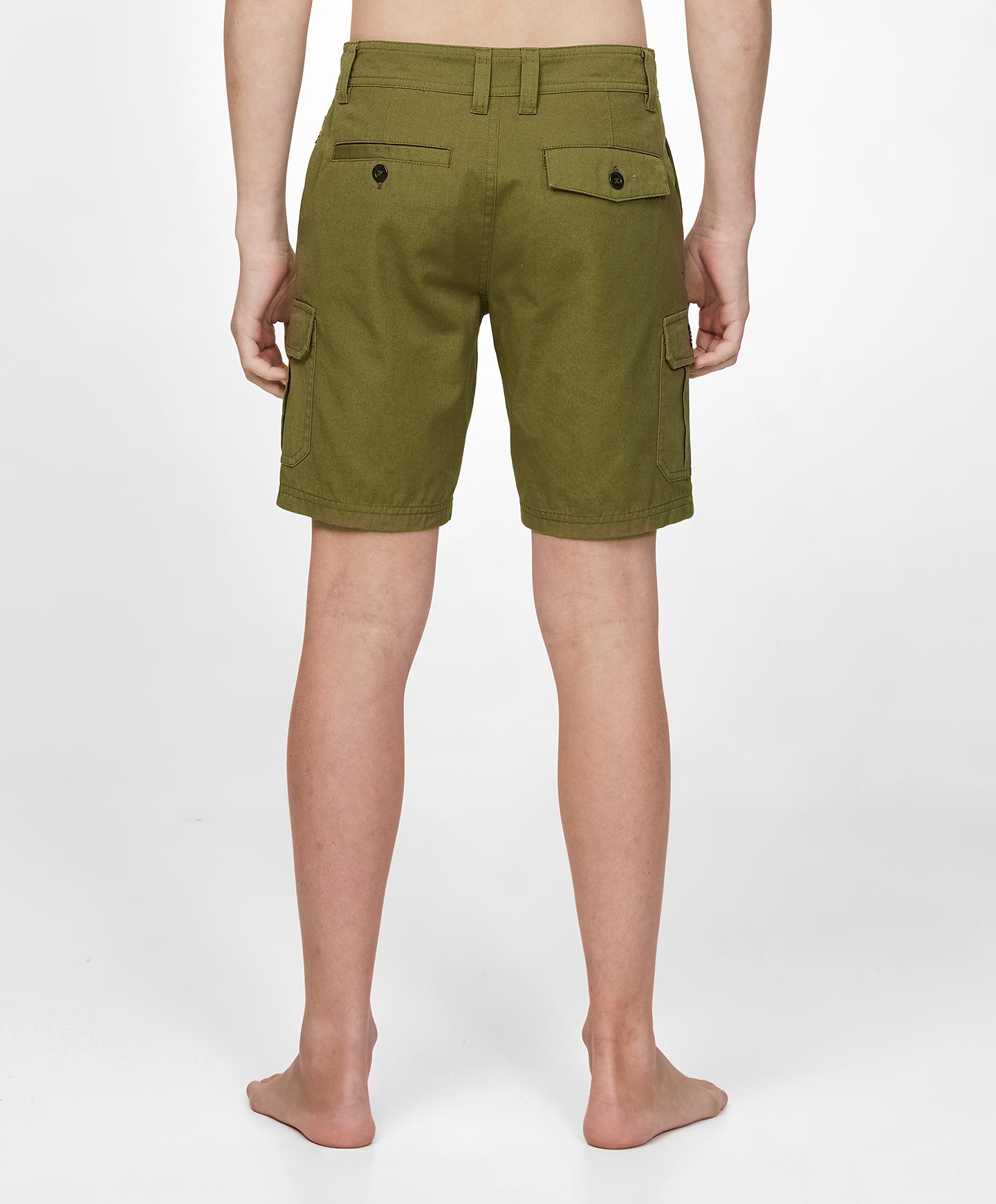 Boys Sierra Cargo Short - Dark Olive