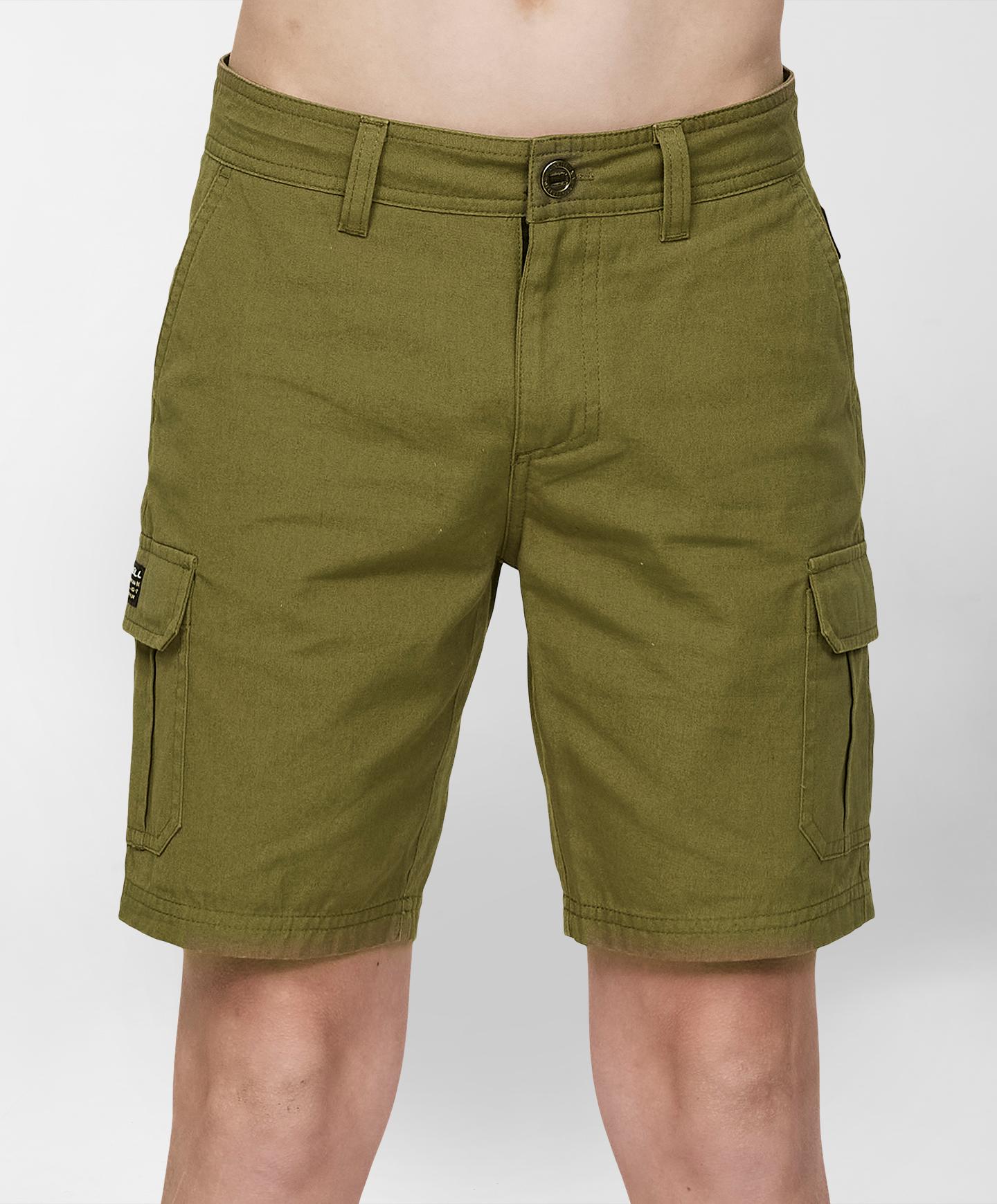 Boys Sierra Cargo Short - Dark Olive