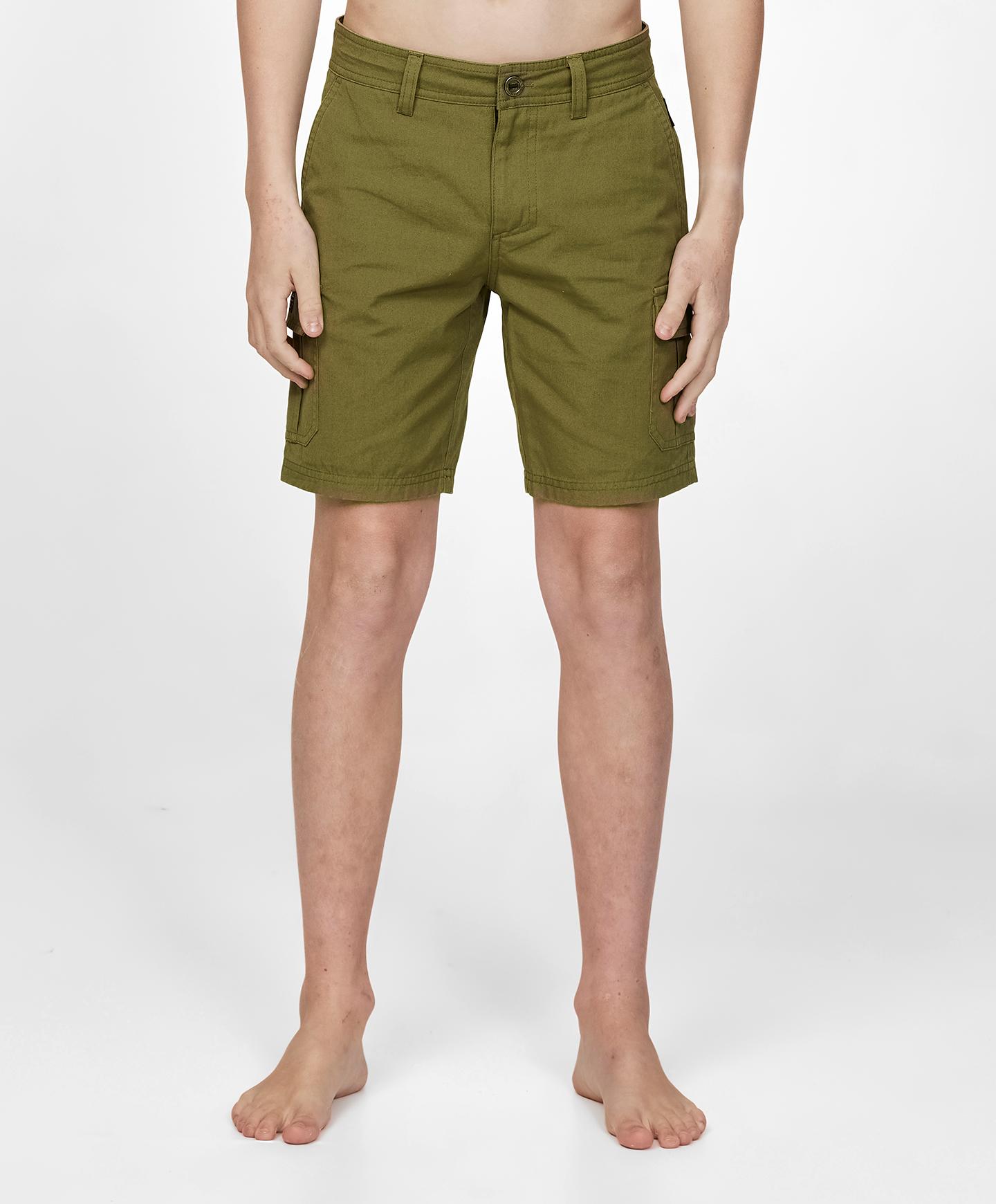 Boys Sierra Cargo Short - Dark Olive