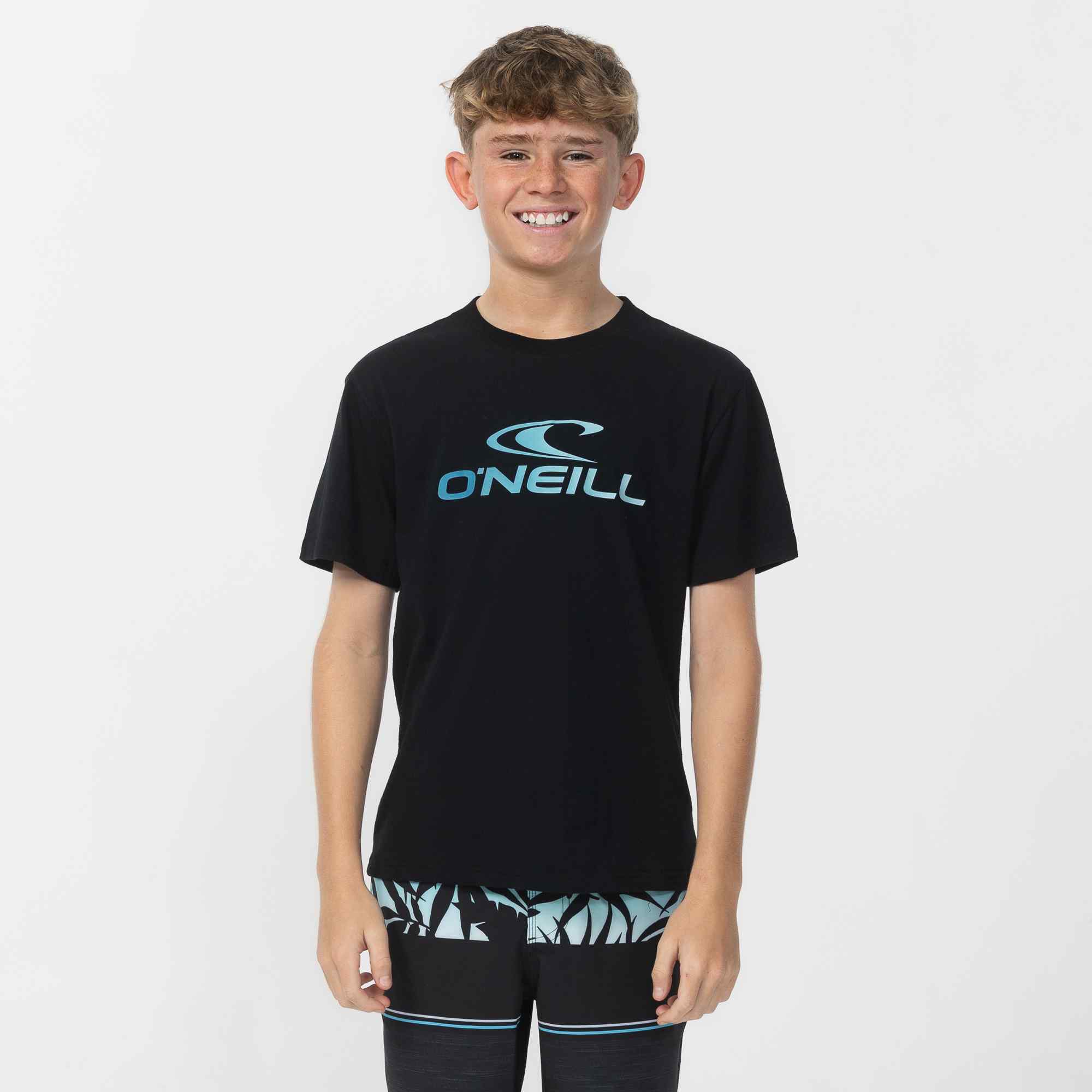 Boy's Stacked T-Shirt - Black