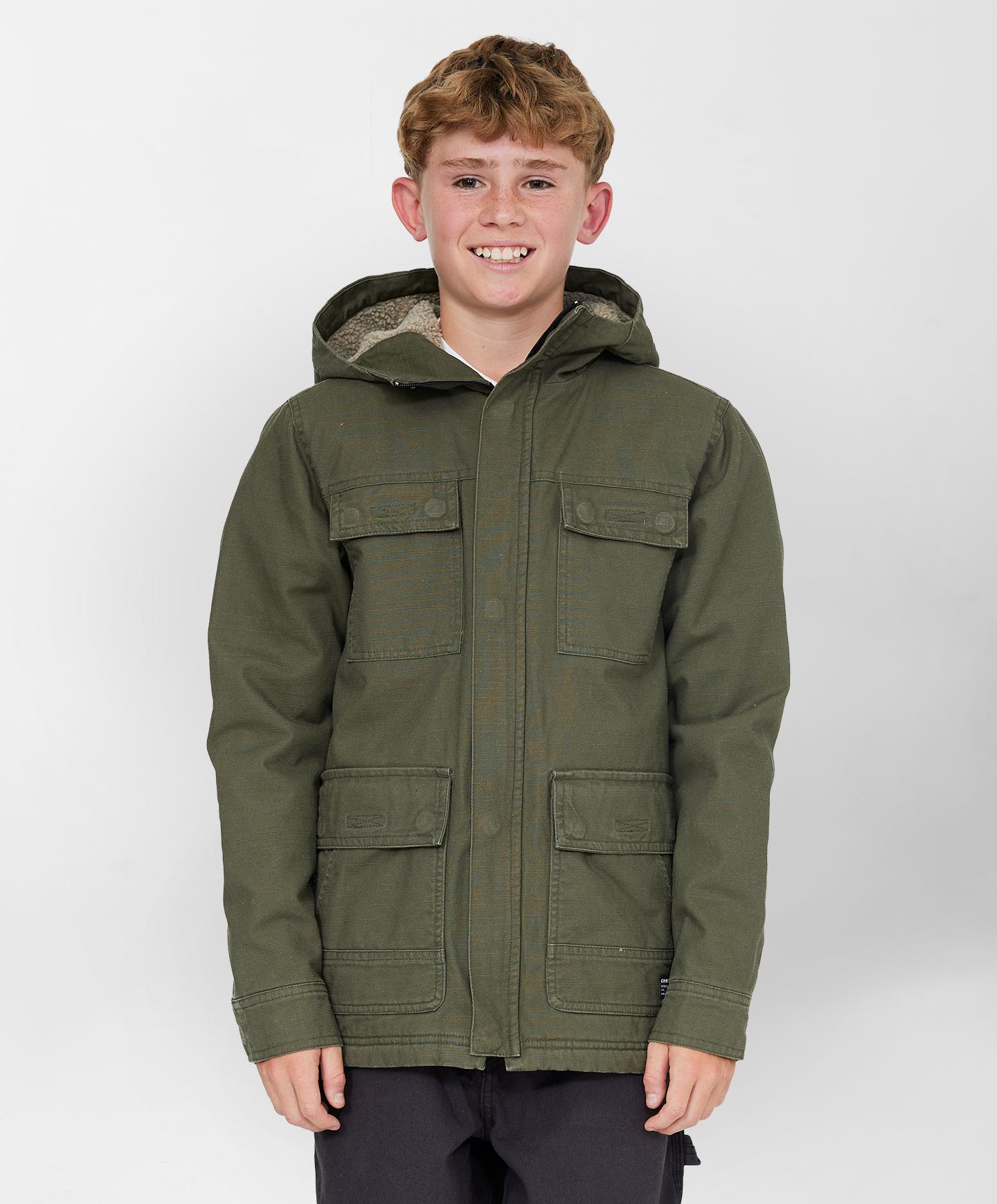 Boys Storm Jacket - Night Green