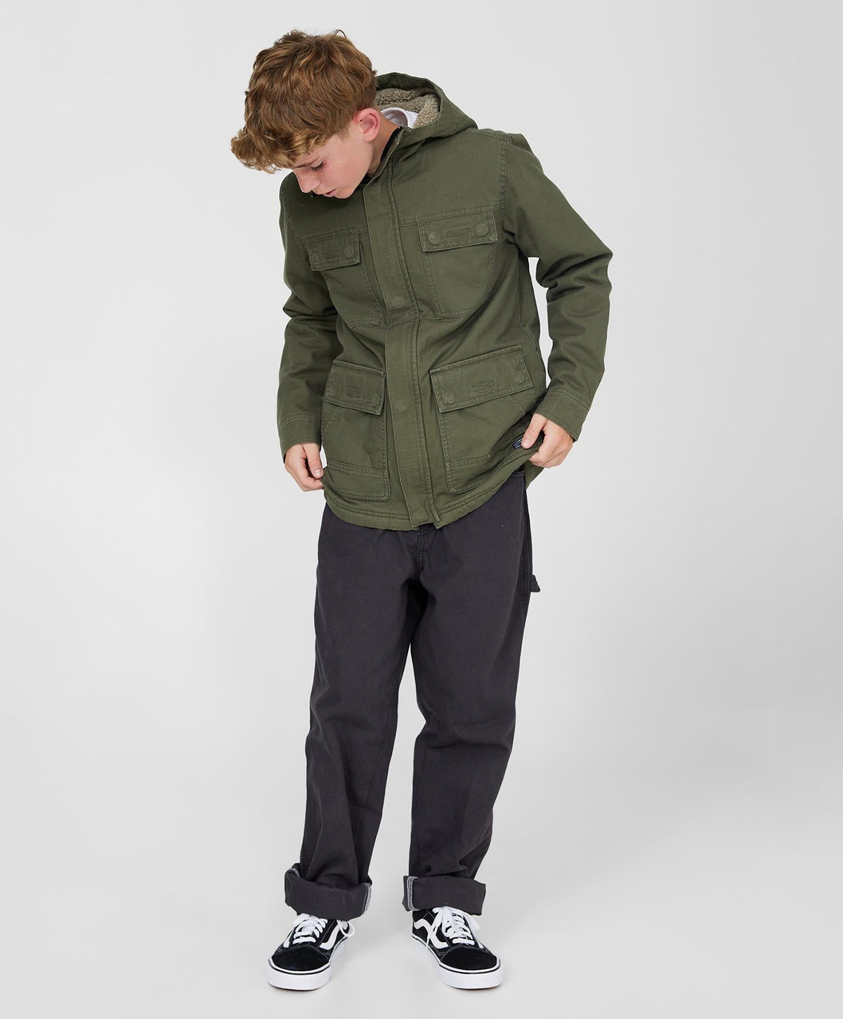 Boys Storm Jacket - Night Green