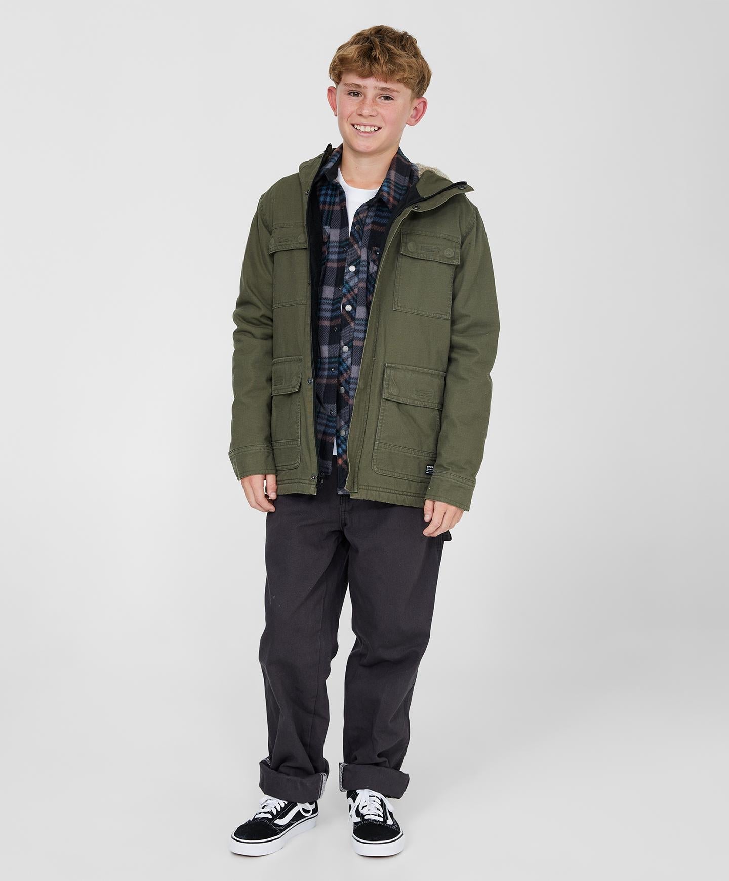 Boys Storm Jacket - Night Green