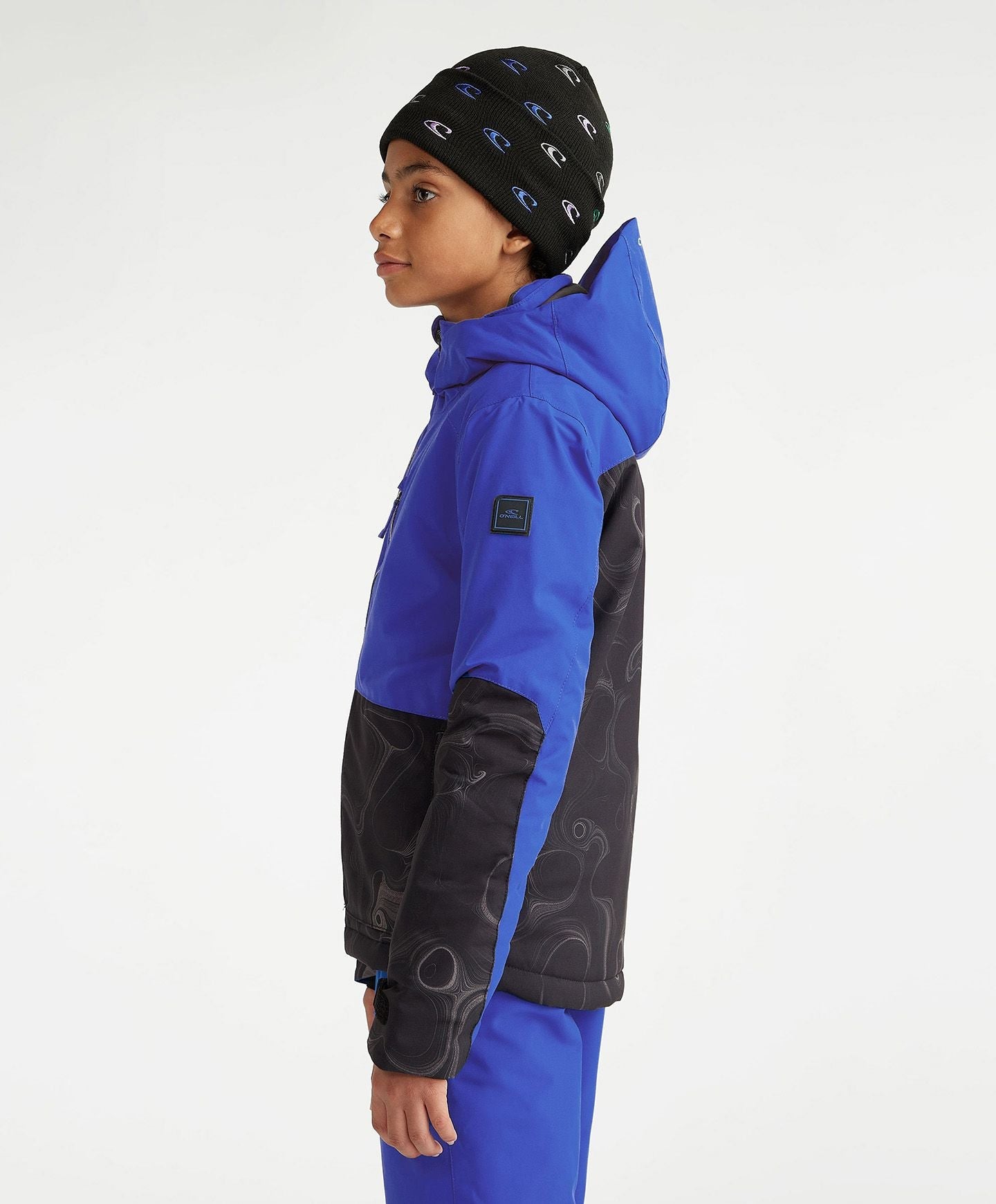 Boy's Texture Snow Jacket - Black Coding