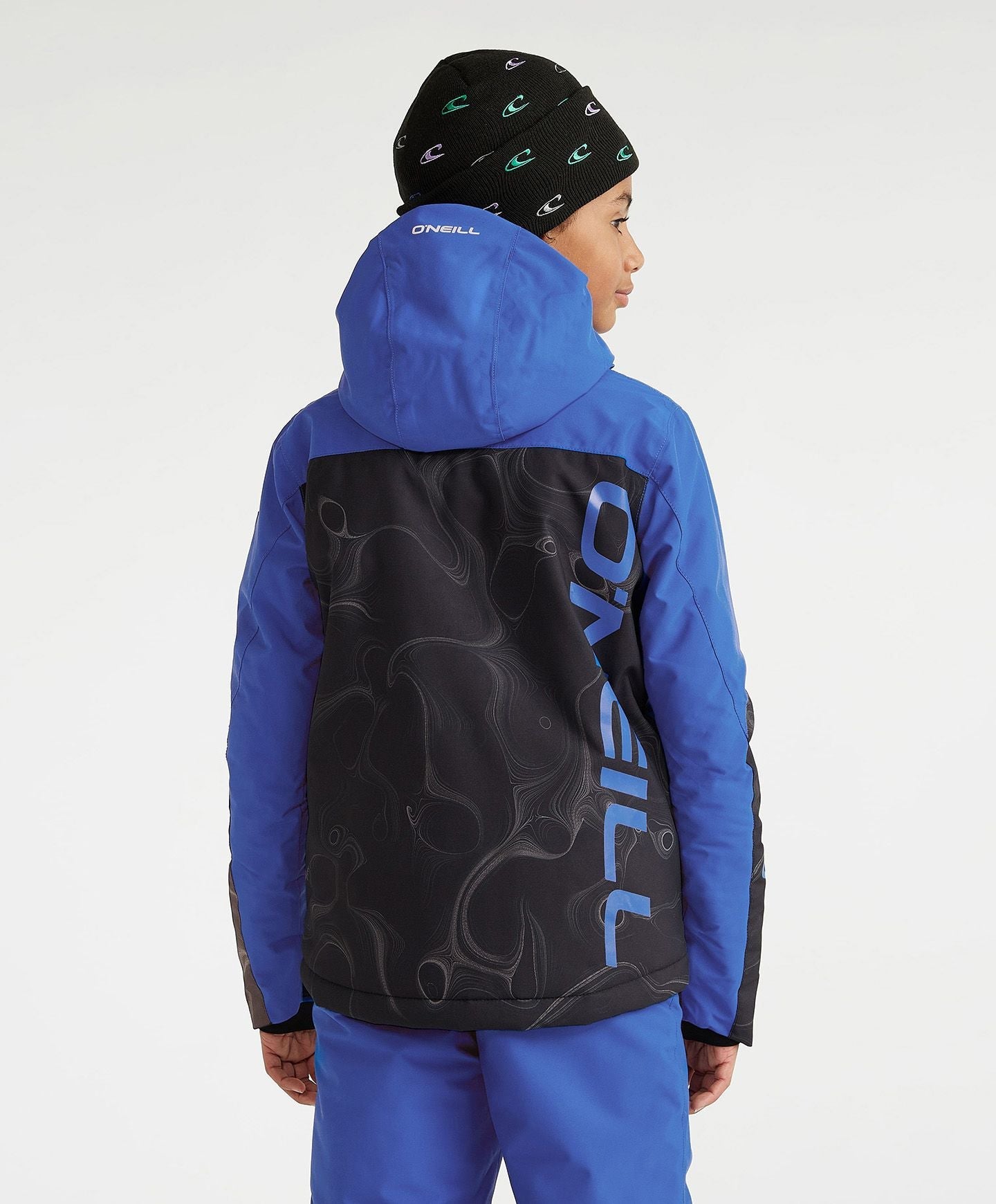 Boy's Texture Snow Jacket - Black Coding