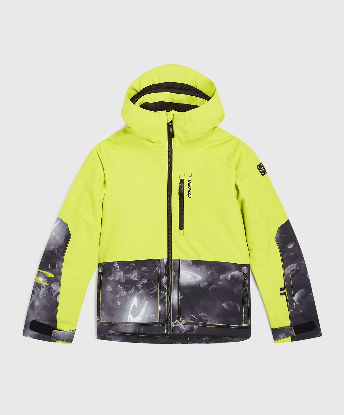 Boy's Texture Snow Jacket - Black Spacedout