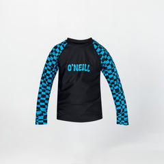 Boy's Toddler SPF Long Sleeve Rash Vest Tee - Checkers