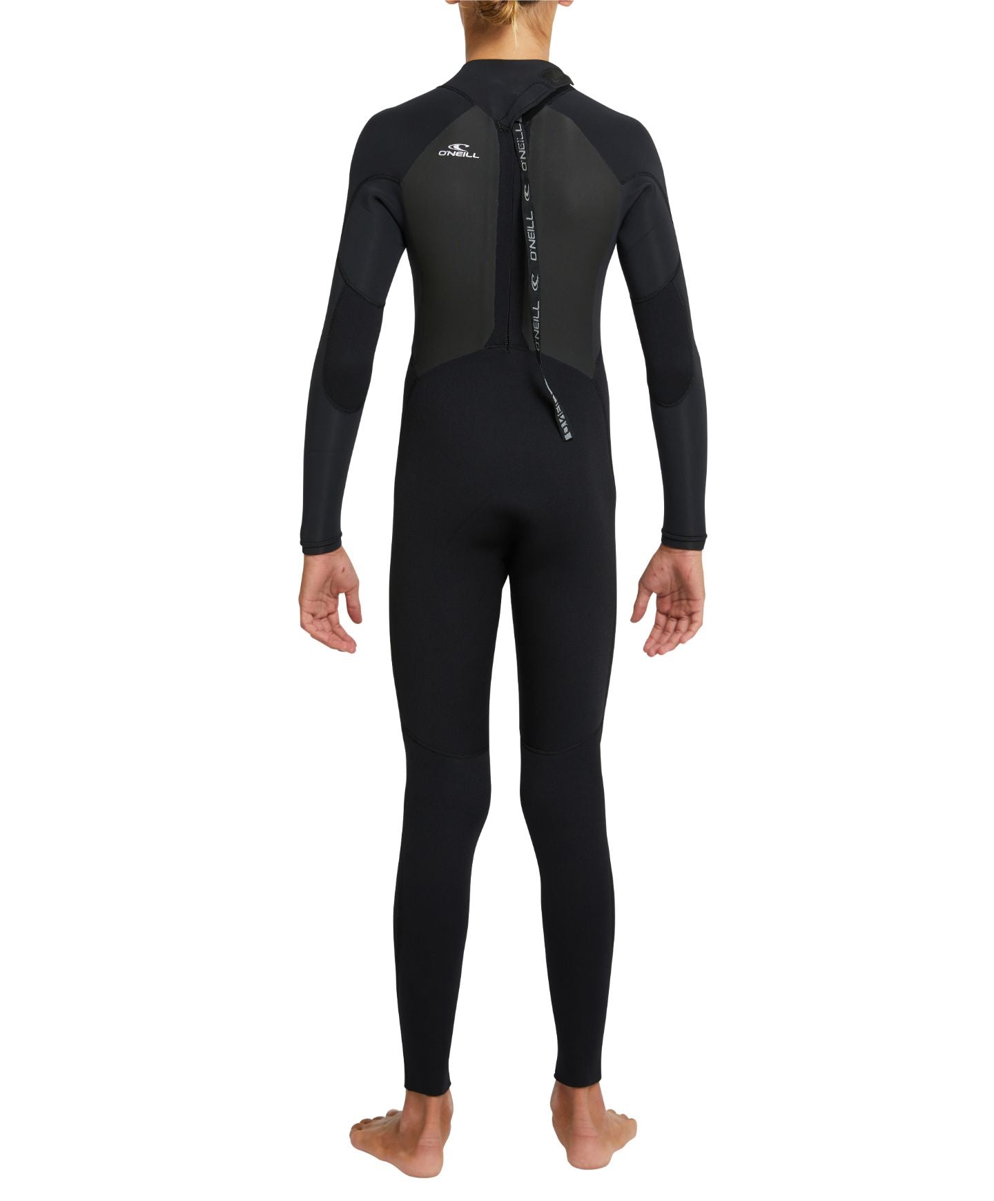 Kid's Focus 3/2mm Steamer Back Zip Sealed Wetsuit - Black