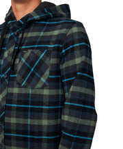 Clayton Hooded Flannel - Graphite