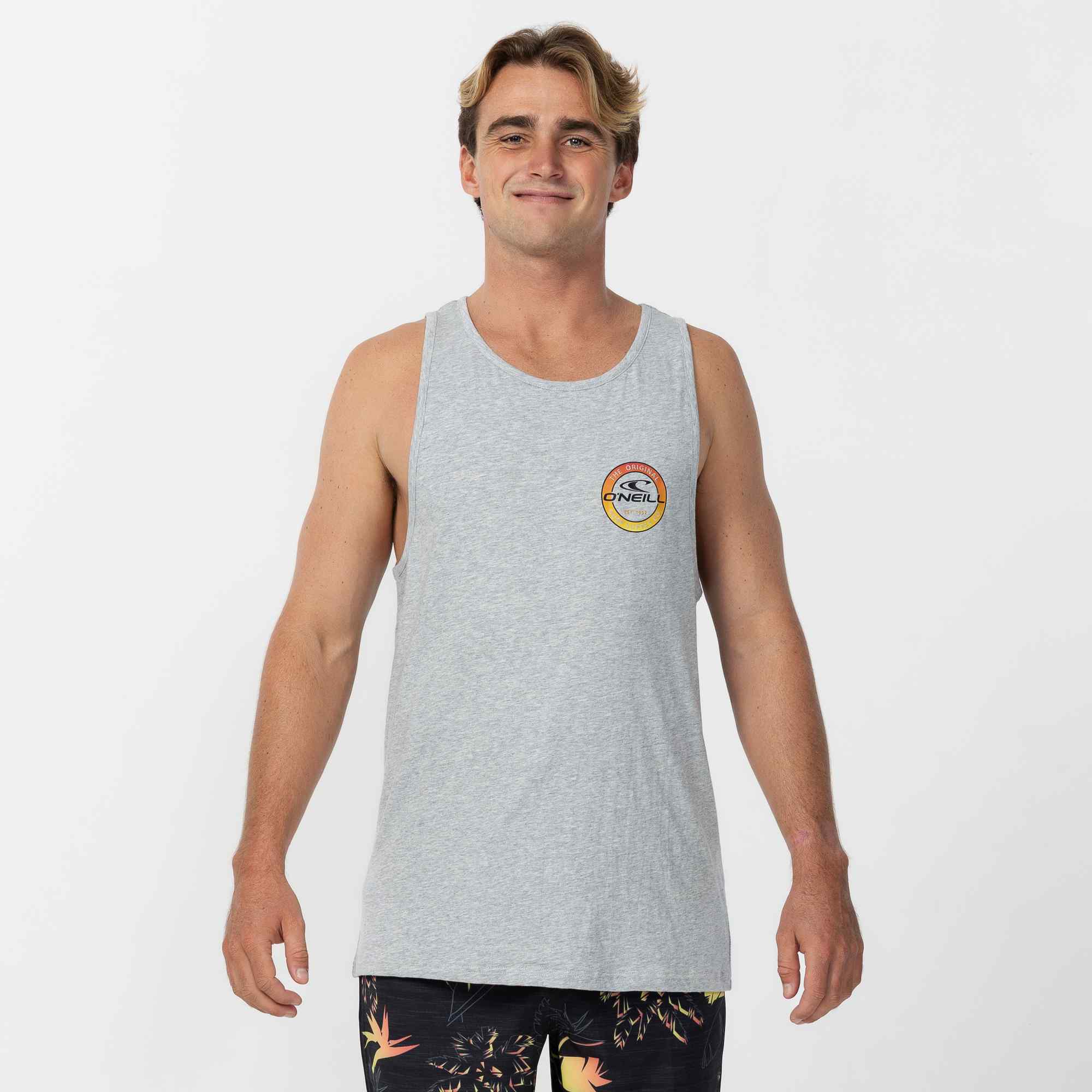 Coin Flip Singlet - Grey Marle
