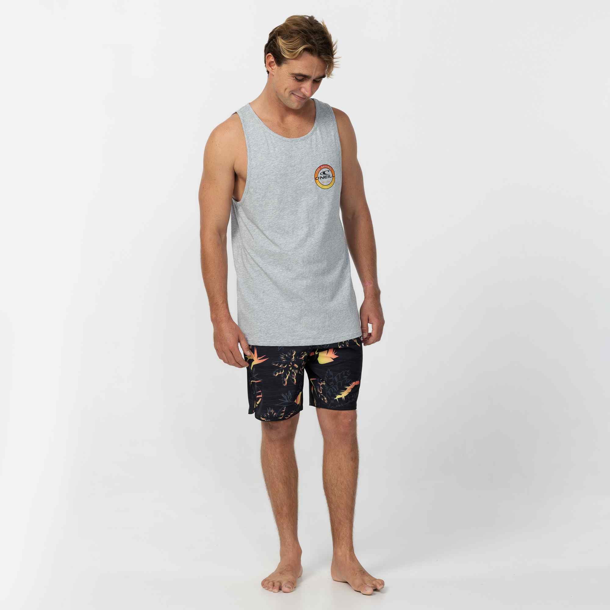 Coin Flip Singlet - Grey Marle
