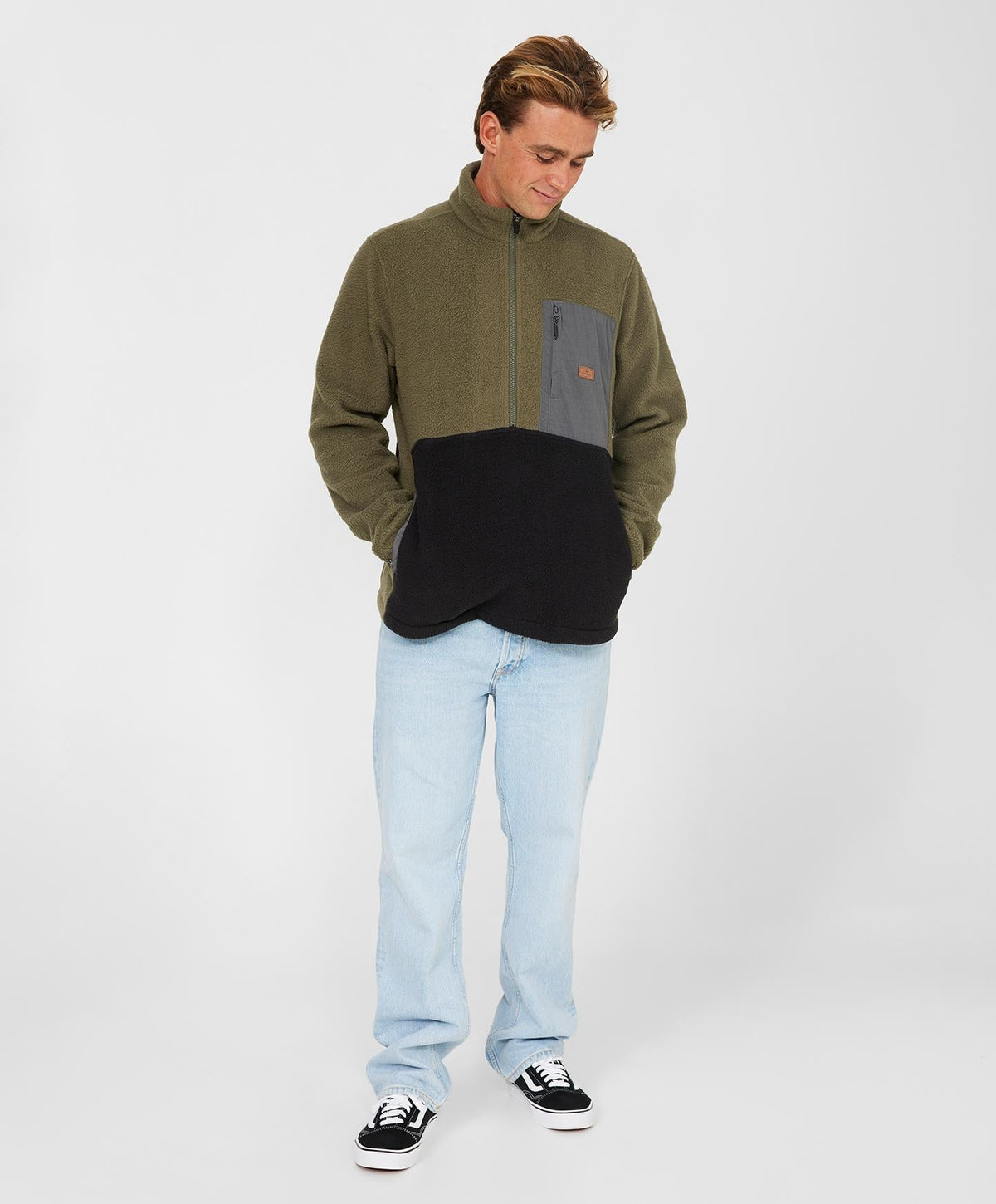 Colton High Pile Superfleece - Army