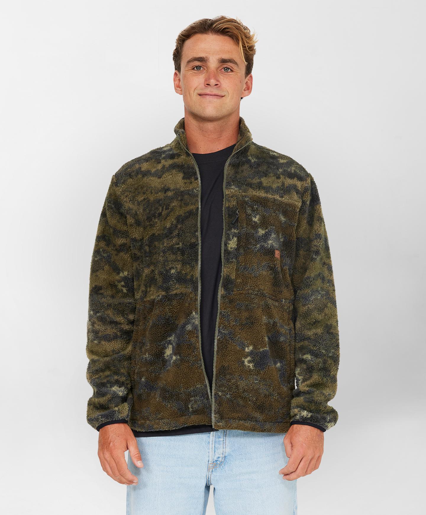 Commander High Pile Superfleece Zip - Deep Green