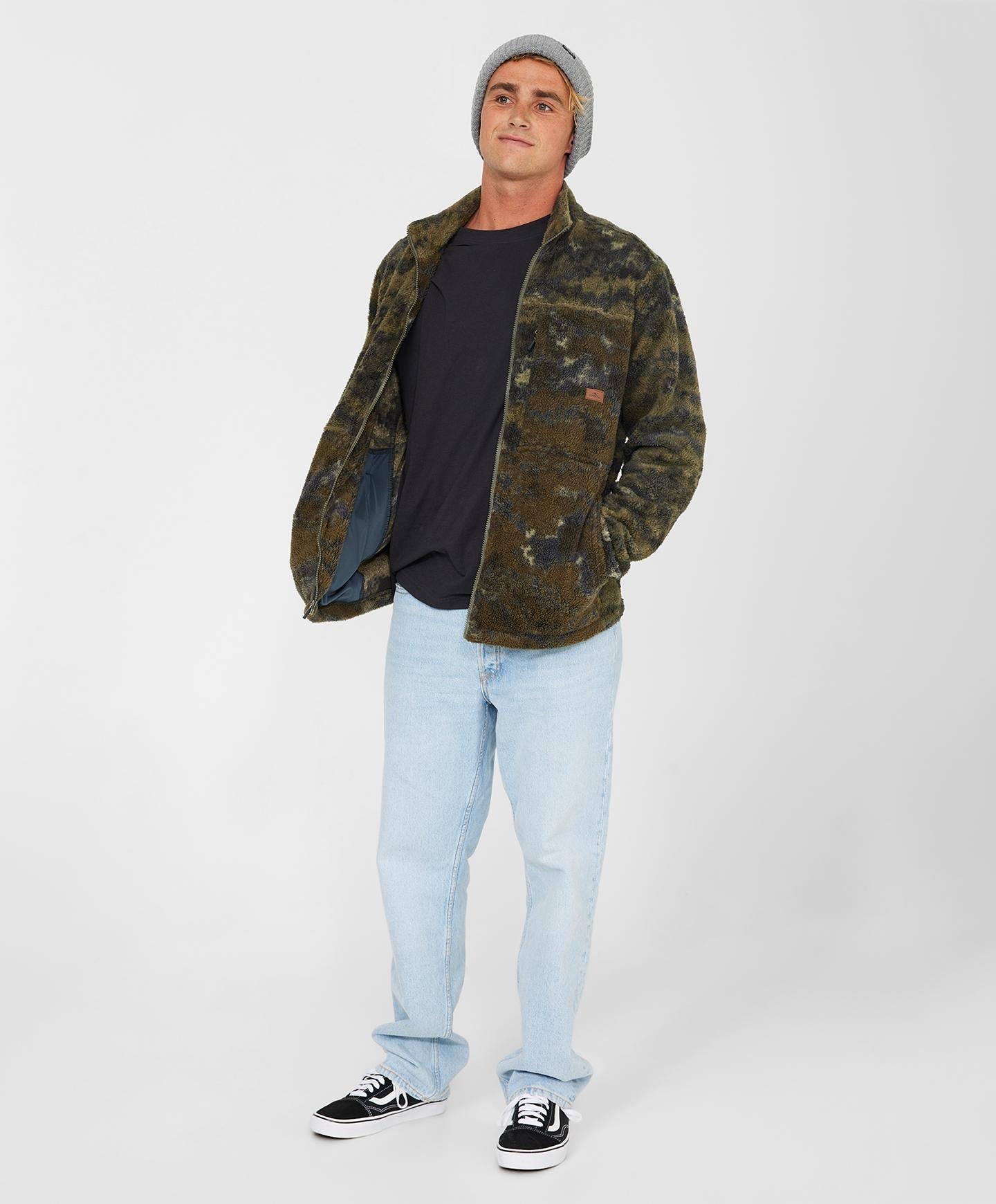 Commander High Pile Superfleece Zip - Deep Green