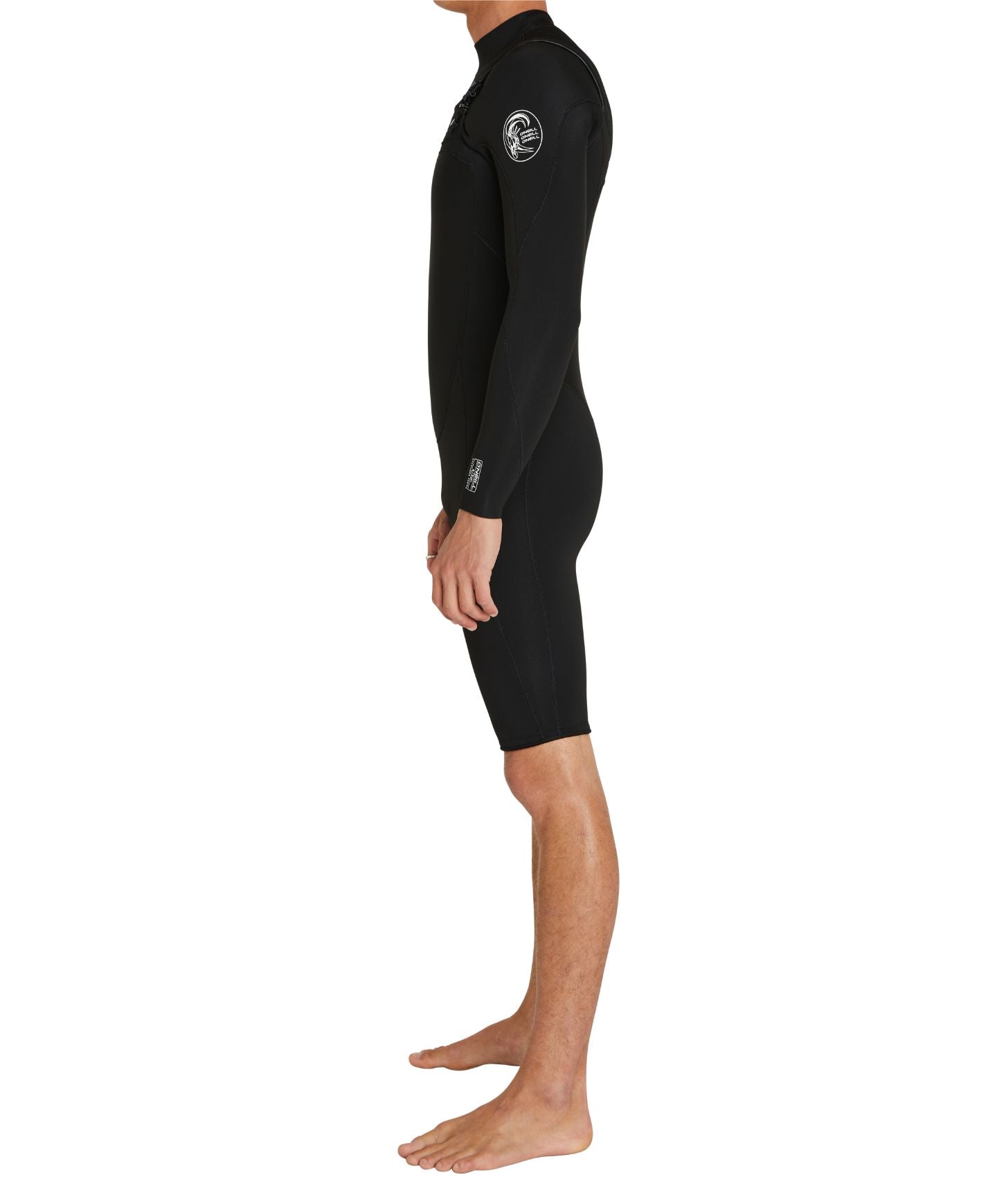 Defender Chest Zip Long Sleeve Spring Suit 2mm Wetsuit - Black