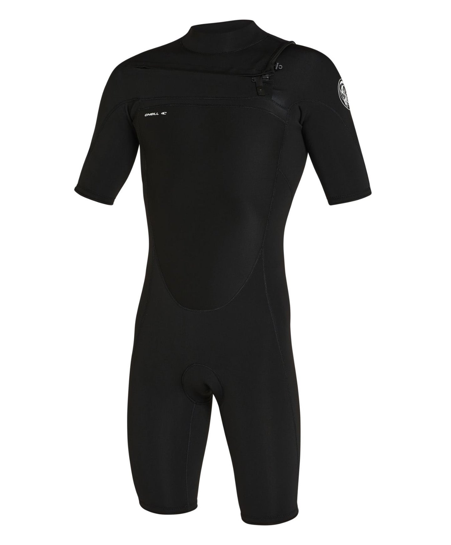 Defender Chest Zip Short Sleeve Spring Suit 2mm Wetsuit - Black