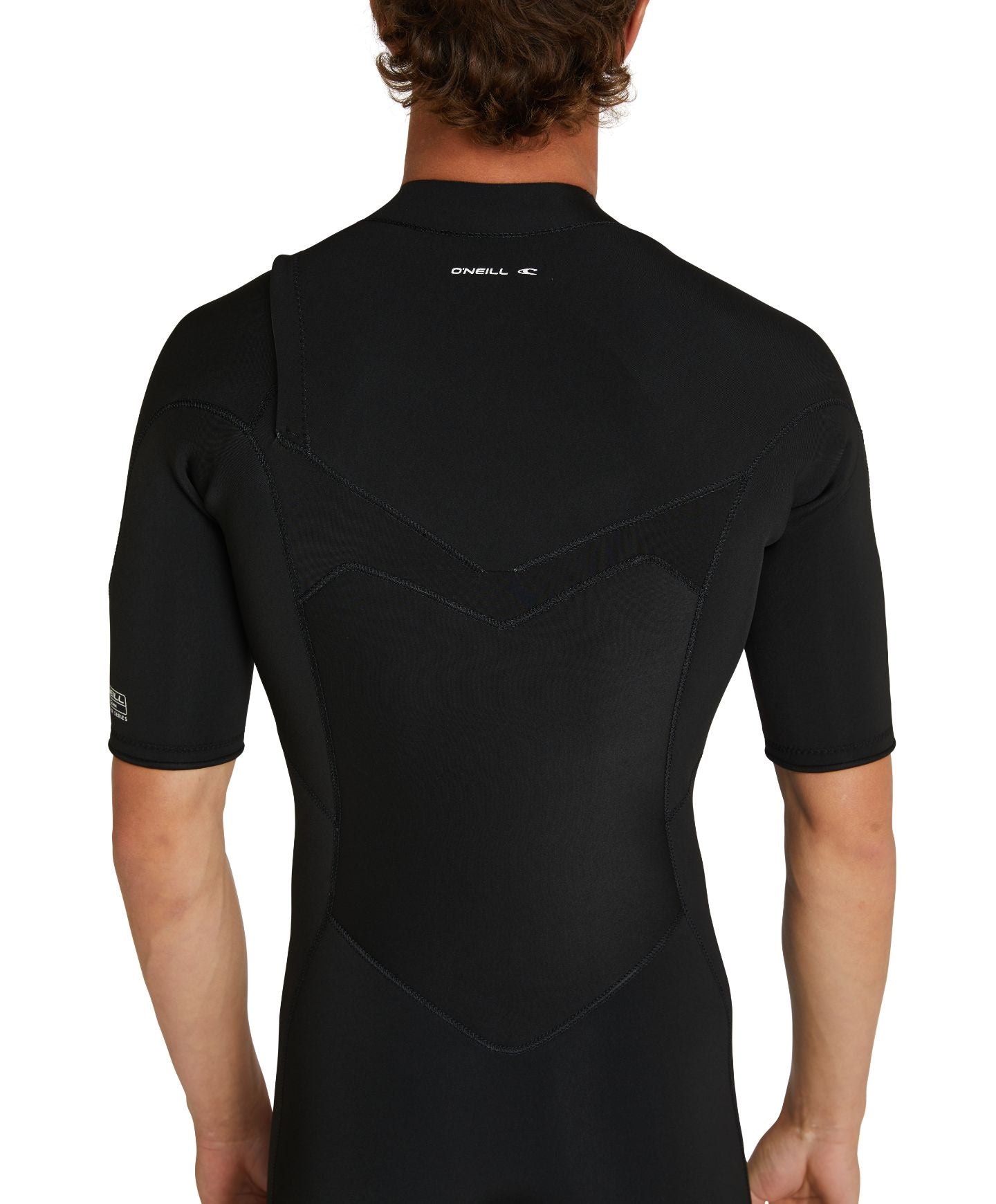 Defender Chest Zip Short Sleeve Spring Suit 2mm Wetsuit - Black