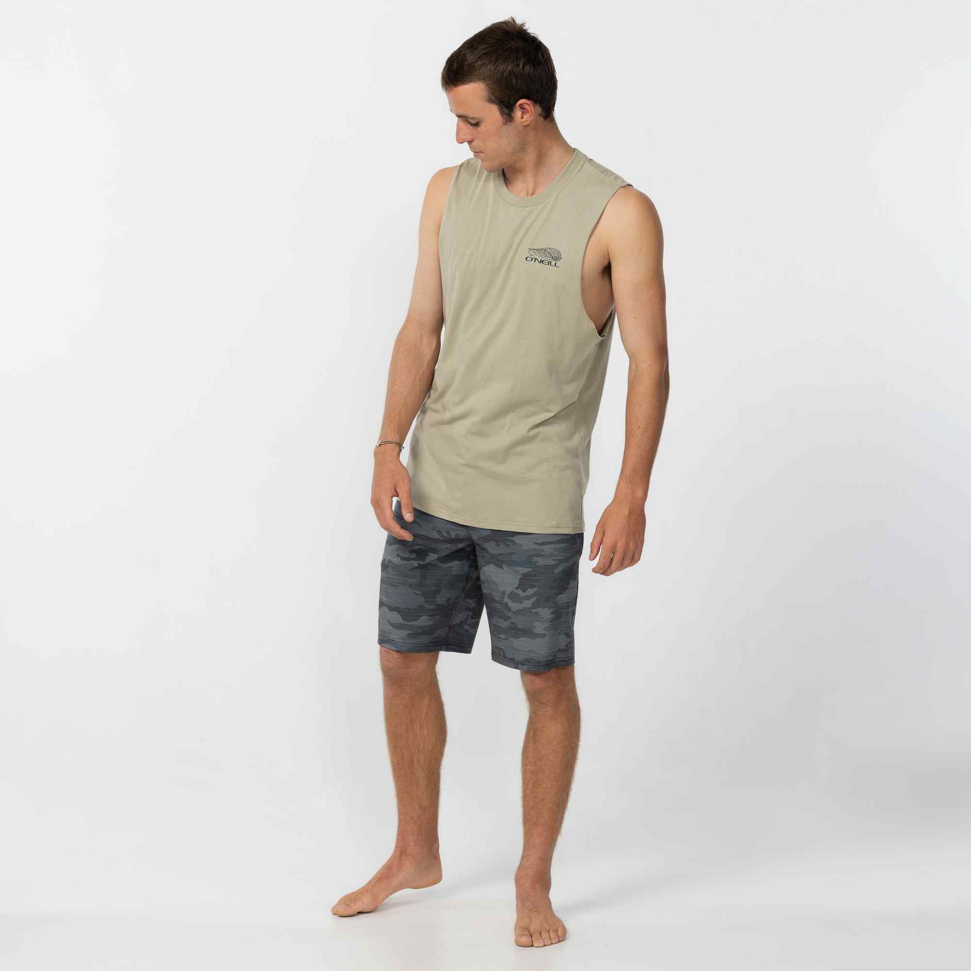Dusk Muscle Tee - Seagrass