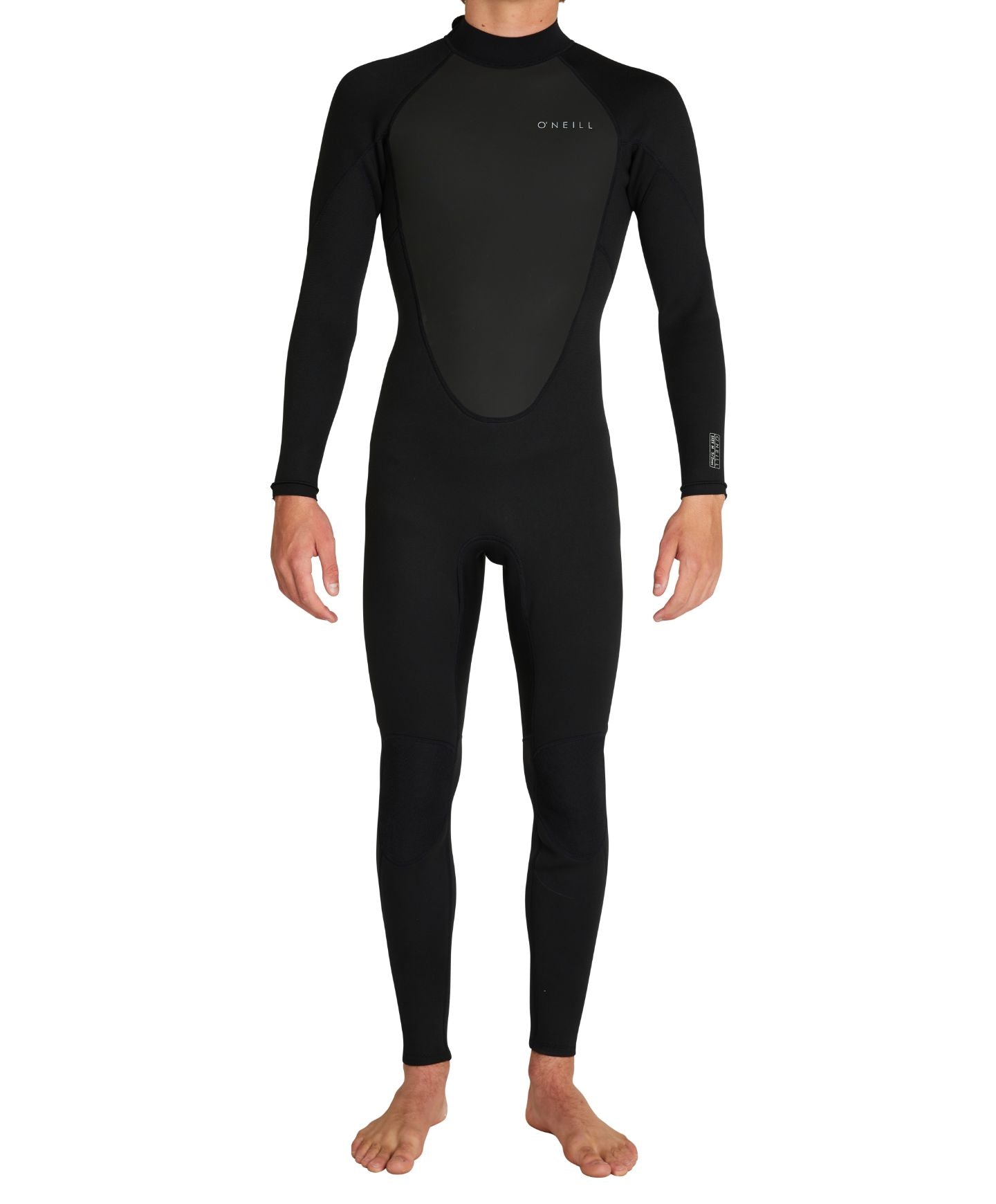 Factor 3/2mm Steamer Back Zip Wetsuit - Black