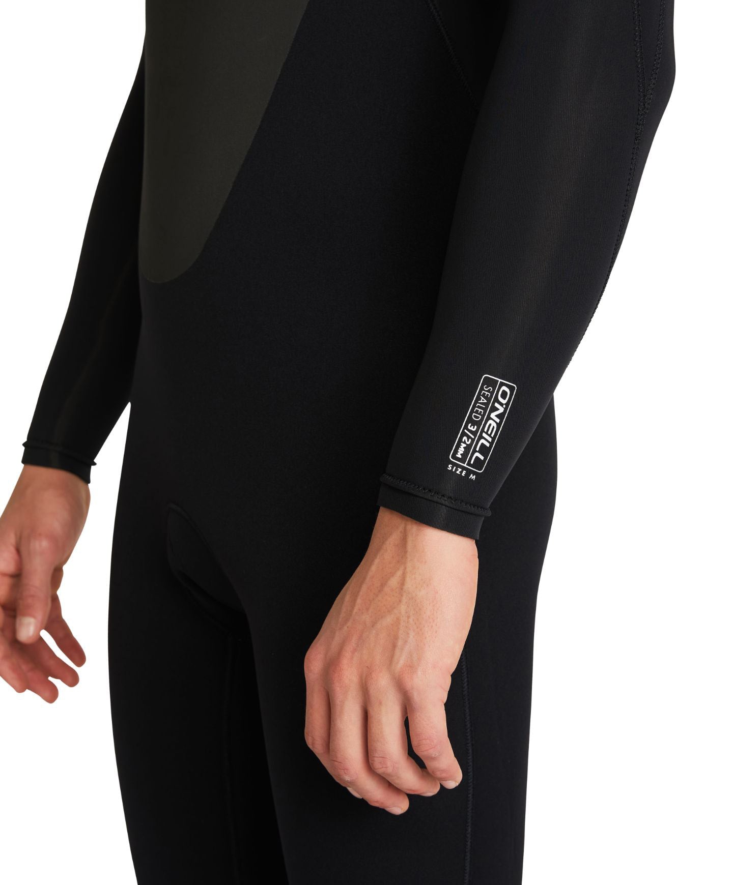 Focus 3/2mm Steamer Sealed Back Zip Wetsuit - Black