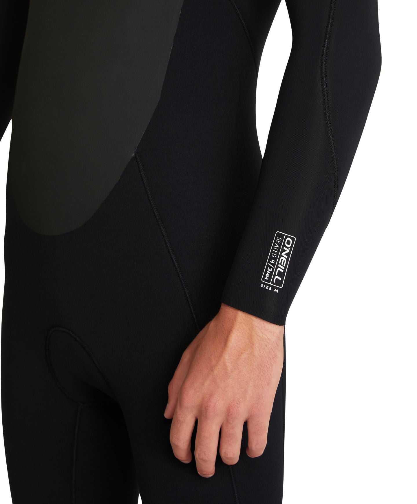 Focus 4/3mm Steamer Chest Zip Sealed Wetsuit - Black