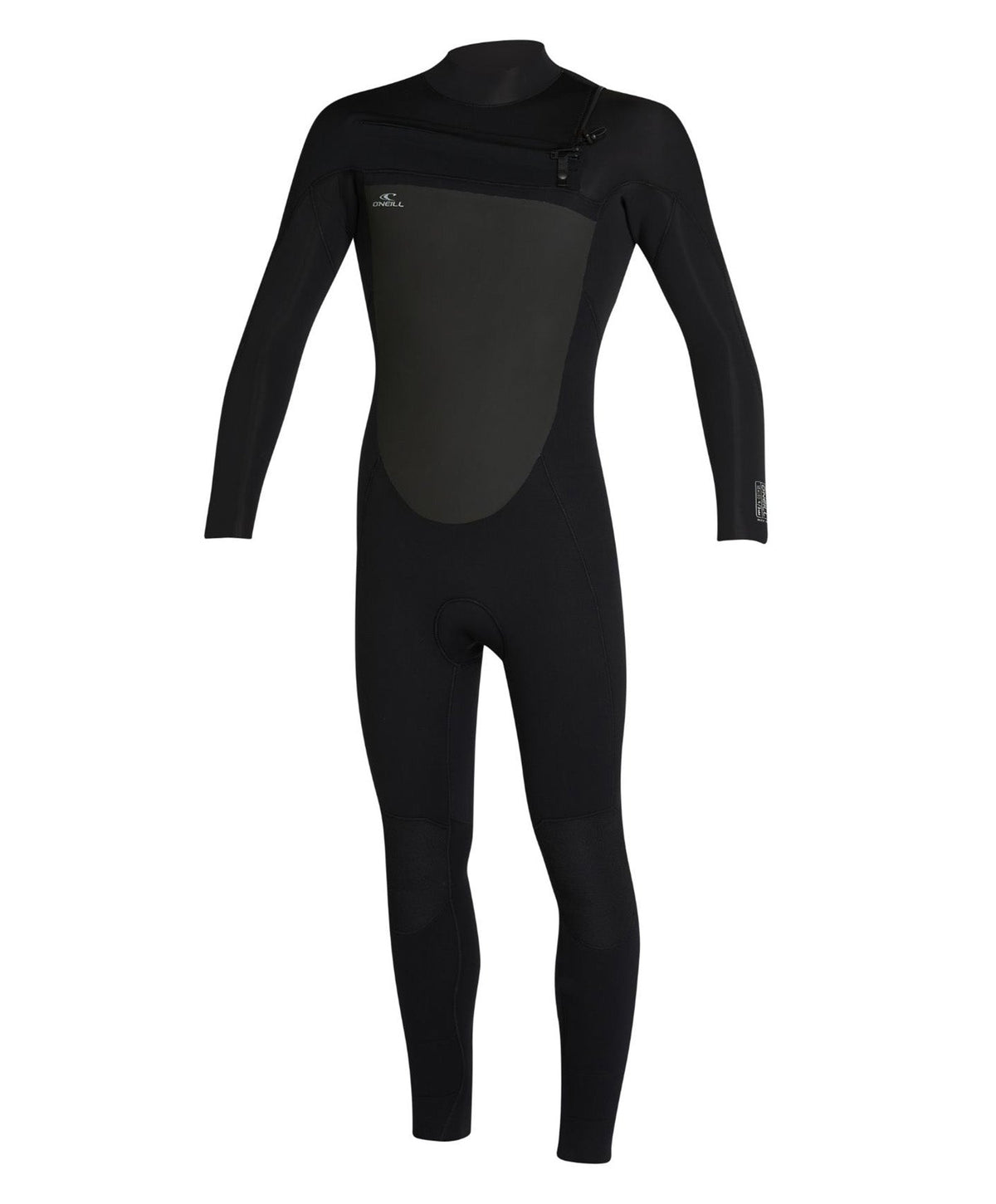 Focus 4/3mm Steamer Chest Zip Sealed Wetsuit - Black