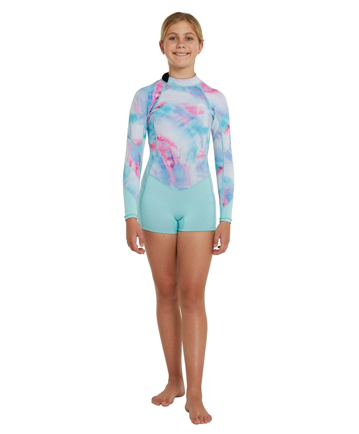 Girl's Bahia 2mm LS Mid Spring Suit Wetsuit - Wavedye