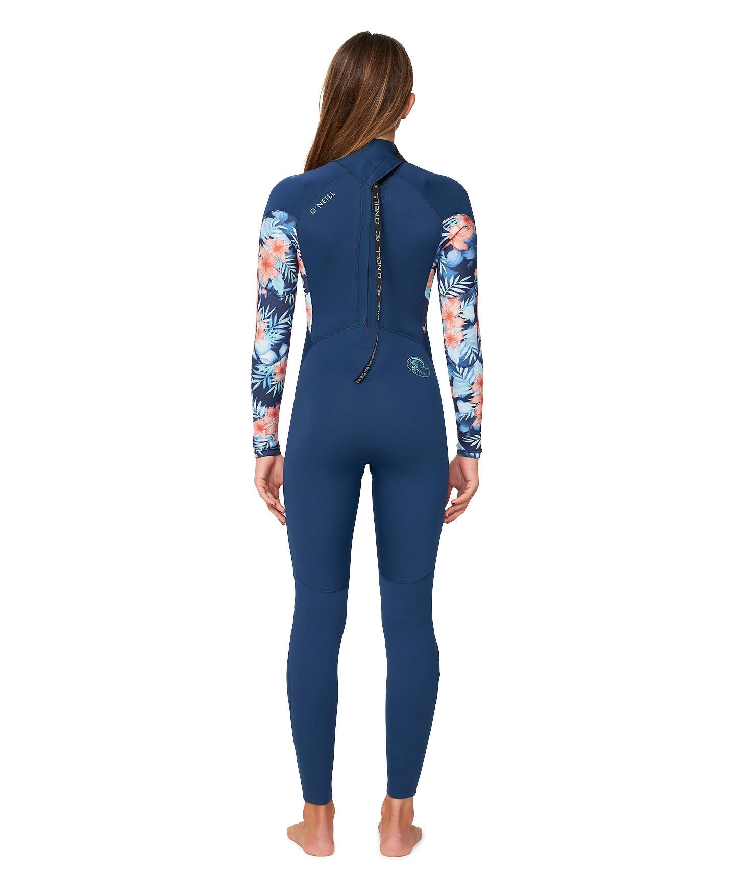 Girl's Bahia 3/2mm Steamer Back Zip Wetsuit - Lost Palms