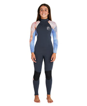 Girl's Bahia 4/3mm Steamer Back Zip Wetsuit - Gunmetal