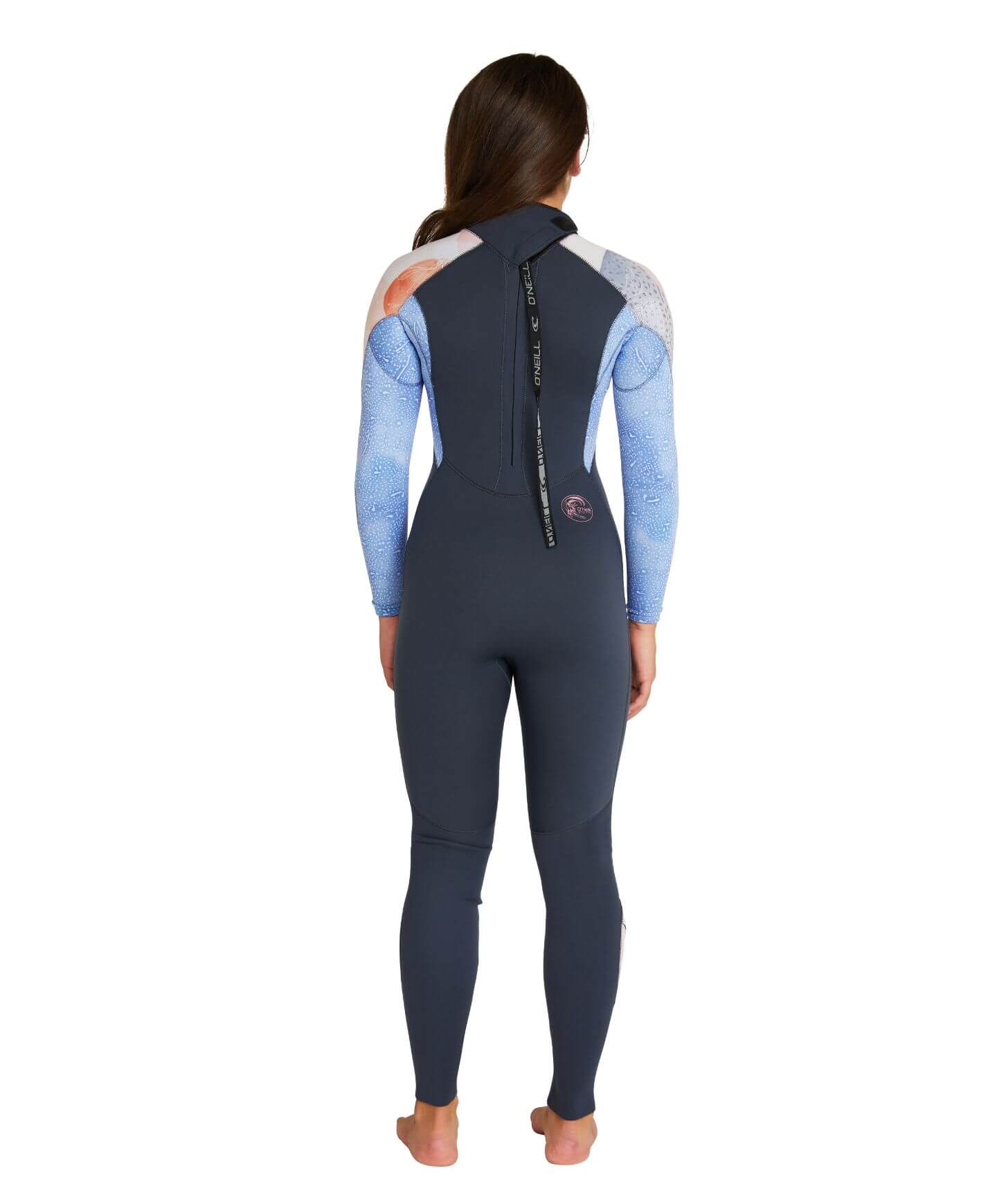 Girl's Bahia 4/3mm Steamer Back Zip Wetsuit - Gunmetal