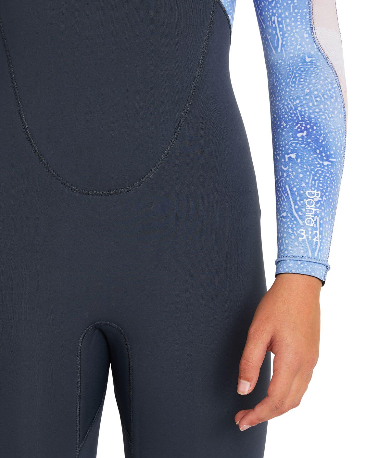 Girl's Bahia 4/3mm Steamer Back Zip Wetsuit - Gunmetal