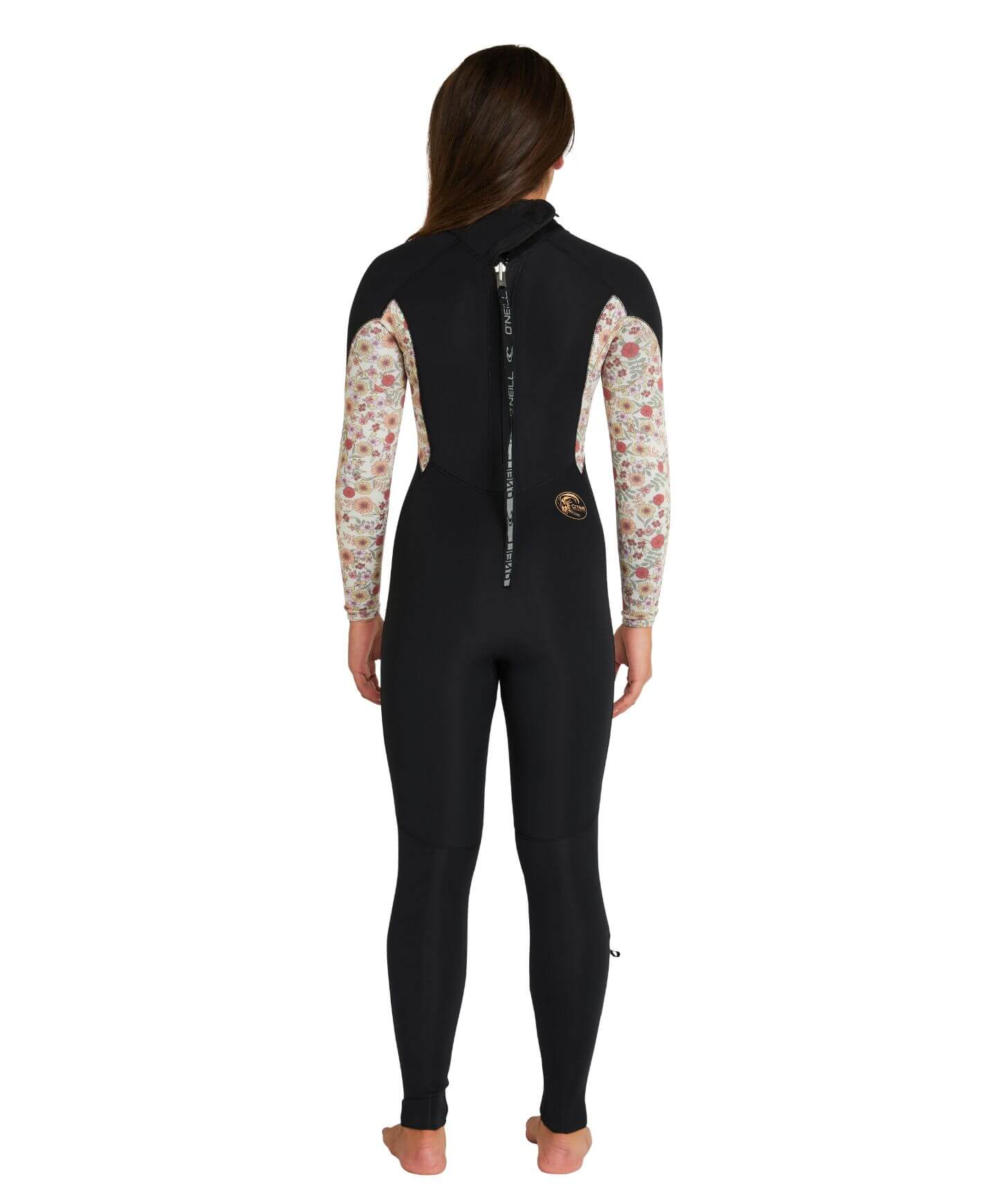 Girl's Bahia 4/3mm Steamer Back Zip Wetsuit - Sierra