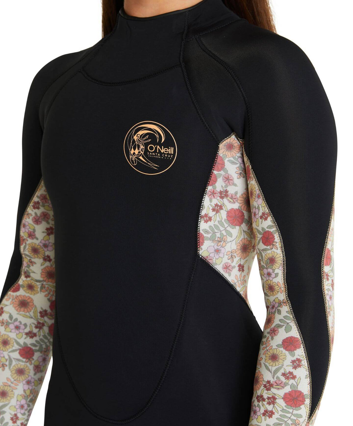 Girl's Bahia 4/3mm Steamer Back Zip Wetsuit - Sierra