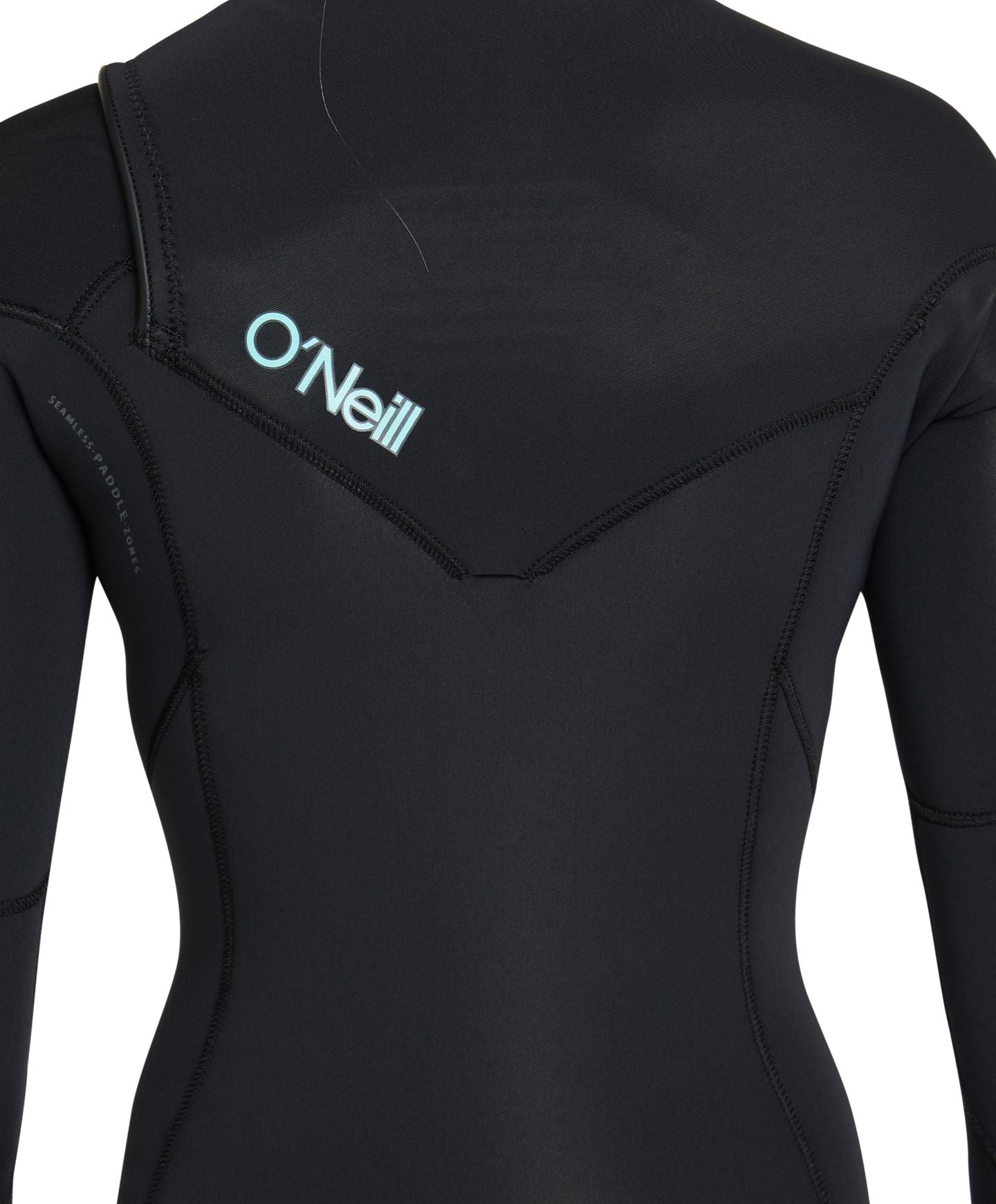 Girl's Bahia 4/3mm Steamer Chest Zip Wetsuit - Black Aqua