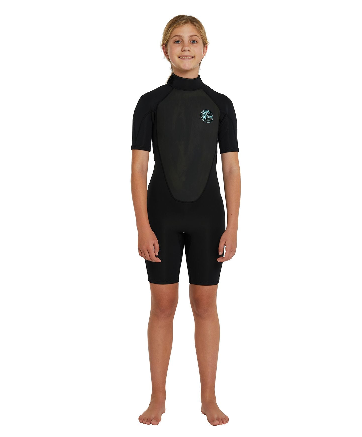 Girl's Bahia Short Sleeve Spring Suit 2mm Wetsuit - Black