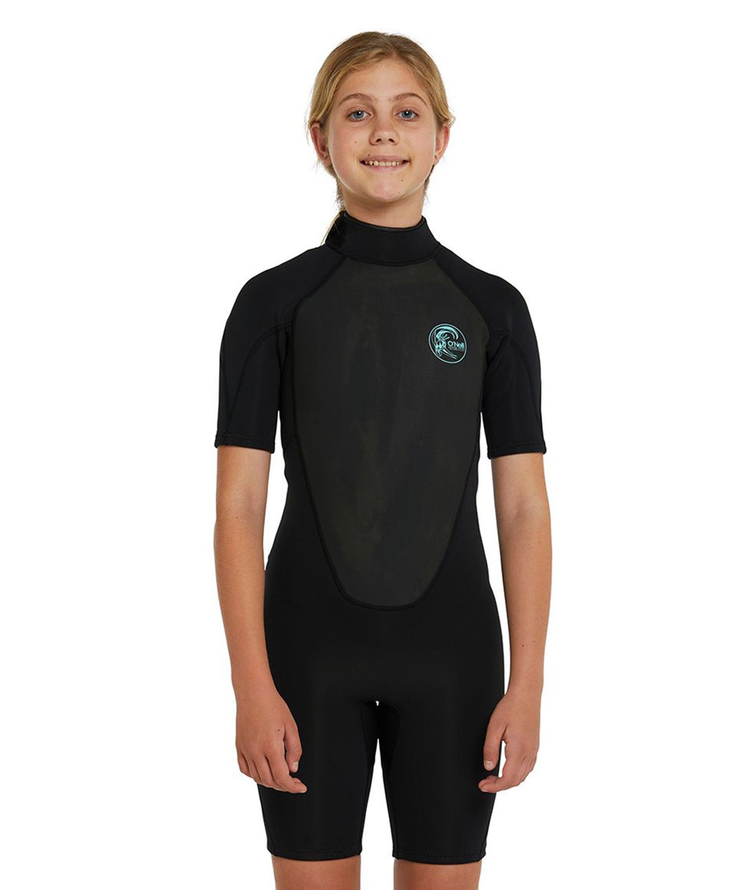 Girl's Bahia Short Sleeve Spring Suit 2mm Wetsuit - Black