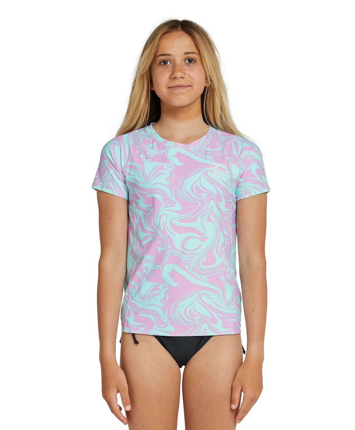 Girl's Bahia UV Short Sleeve Rash Tee - Laid Back Twist