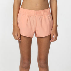 Girl's Balboa 2" Boardshort - Peach