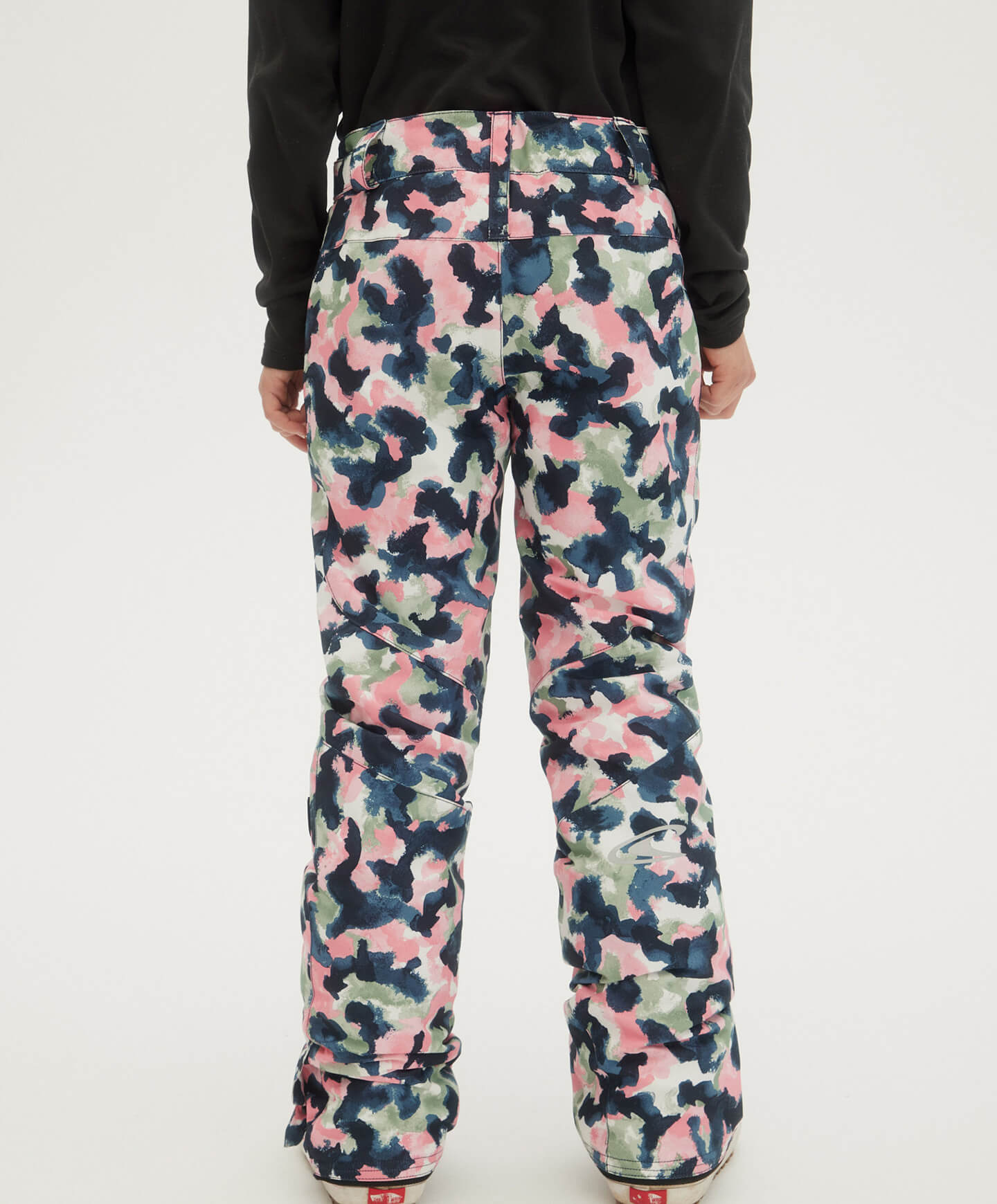 Girl's Charm AOP Snow Pants - Blue AOP