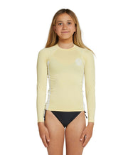 Girl's Classic UV Long Sleeve Rash Vest - Banana