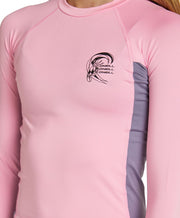 Girl's Classic UV Long Sleeve Rash Vest - Pink