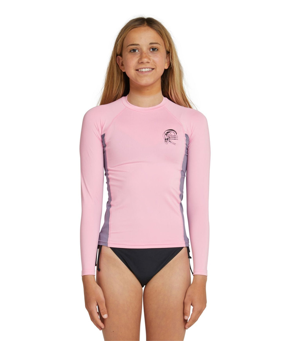 Girl's Classic UV Long Sleeve Rash Vest - Pink