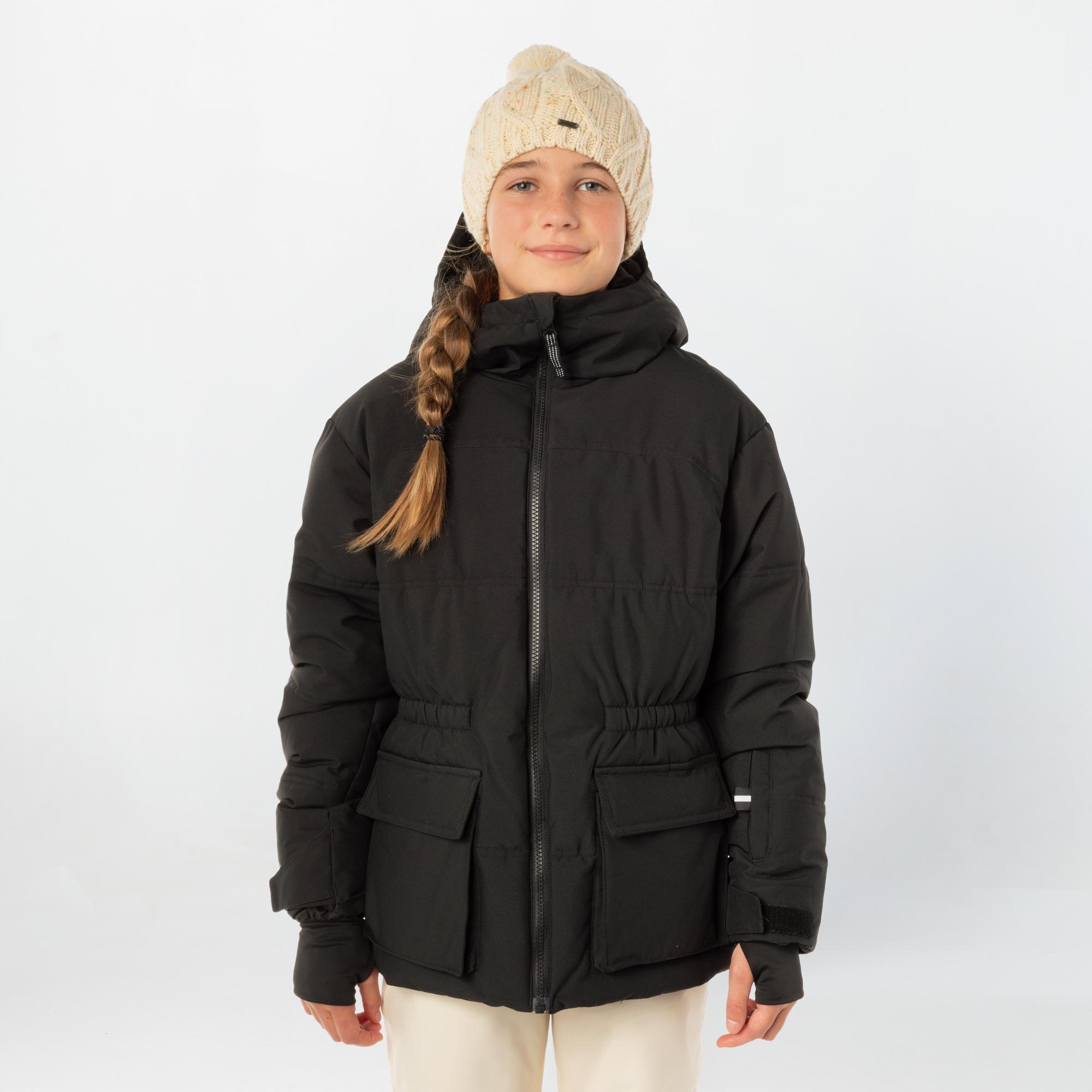Girl's Cruz Puffer Snow Jacket - Black Out