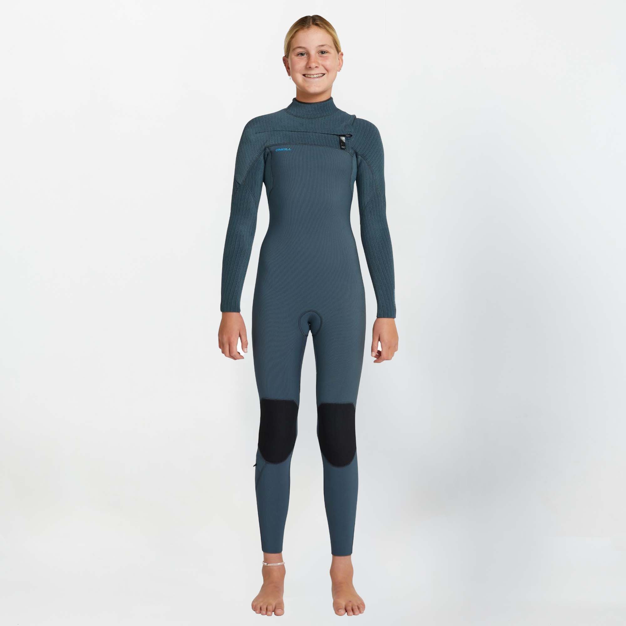 Girl's HyperFreak 3/2+ Steamer Chest Zip Wetsuit - Shade