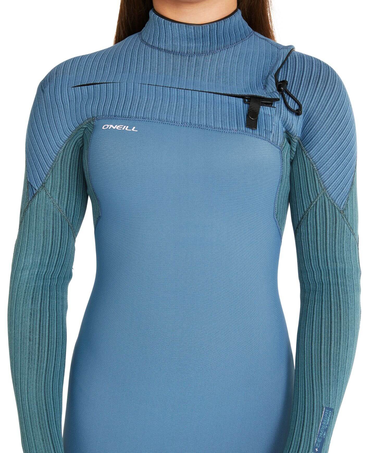 Girl's HyperFreak 3/2+ Steamer Chest Zip Wetsuit - Dusty Blue