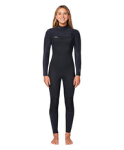 Girl's HyperFreak 4/3+ Steamer Chest Zip Wetsuit - Black